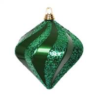 8'' Green Candy Glitter Swirl Diamond