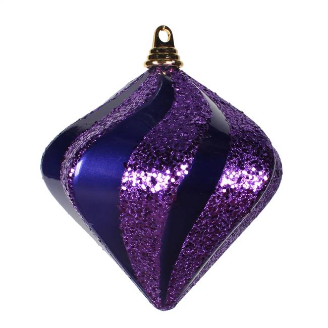 8'' Purple Candy Glitter Swirl Diamond