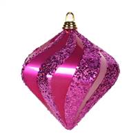 8'' Cerise Candy Glitter Swirl Diamond