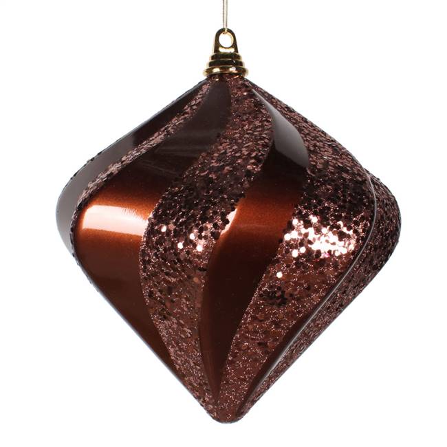 10'' Chocolate Candy Glit Swirl Diamond