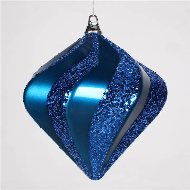 10'' Sea Blue Candy Glit Swirl Diamond