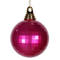 4'' Cerise Candy Mirror Ball 1/Bag