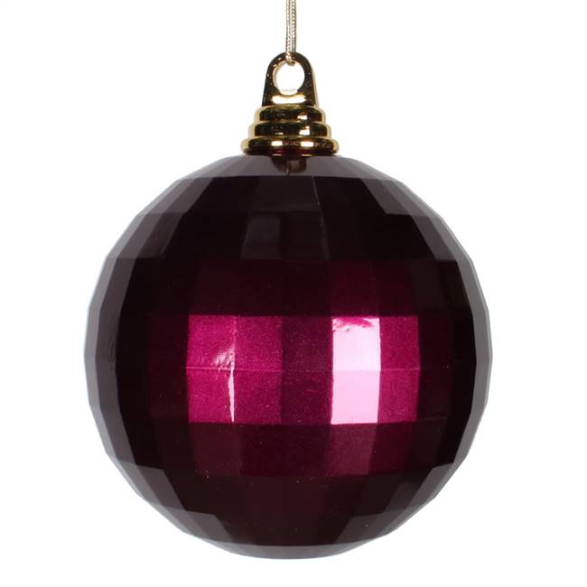 5.5'' Eggplant Candy Mirror Ball 1/Bag