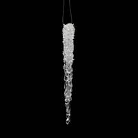 8'' Clear Glitter Icicle 6/Bag