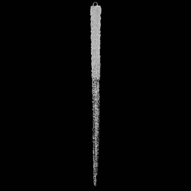 36'' Clear Glitter Icicle 1/Bag