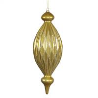 12" Gold Candy Glitter Diamond Finial