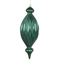 12" Emerald Candy Glitter Diamond Finial