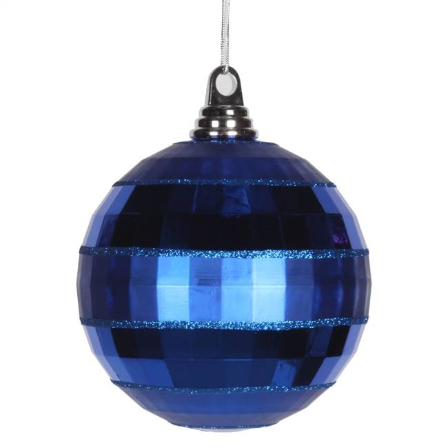 5.5" Blue Shiny-Matte Mirror Ball