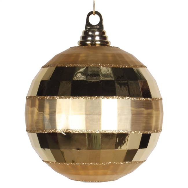 5.5" Gold Shiny-Matte Mirror Ball