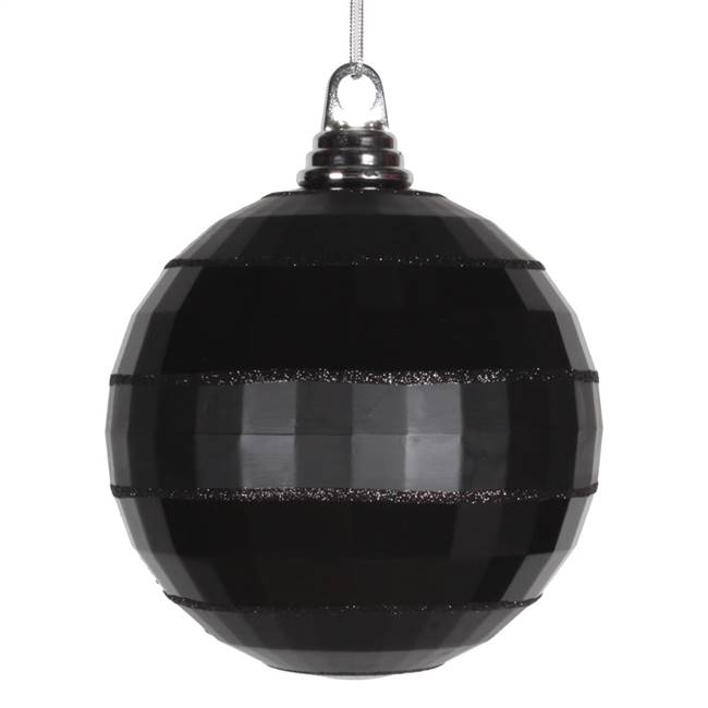5.5" Black Shiny-Matte Mirror Ball