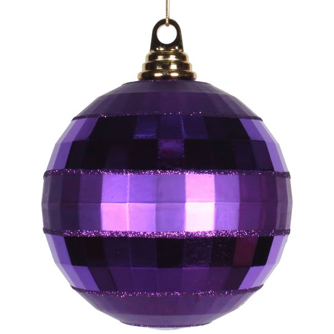 5.5" Purple Shiny-Matte Mirror Ball