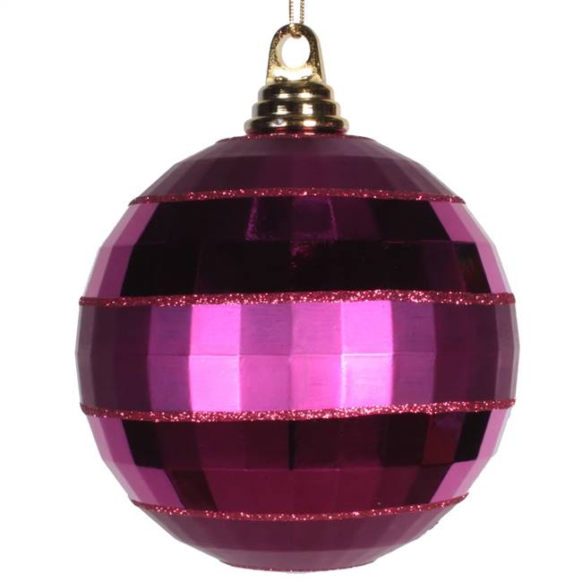 5.5" Magenta Shiny-Matte Mirror Ball