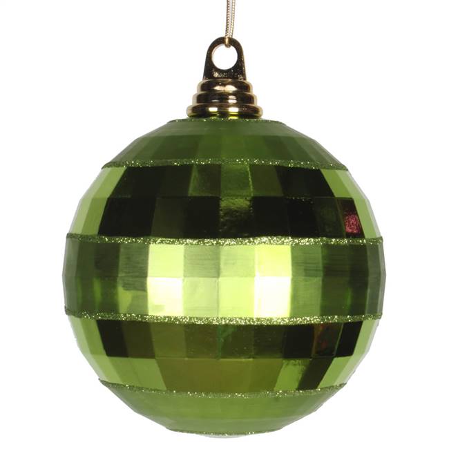 5.5" Lime Shiny-Matte Mirror Ball