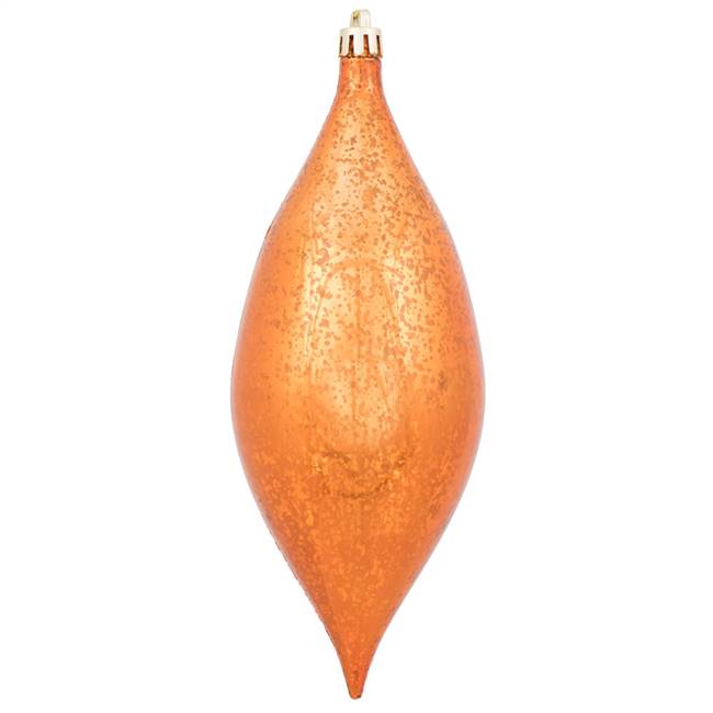 7" Burnished Orange Shiny Mercury Drop 4