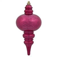 7" Wine Shiny Mercury Finial 3/Box