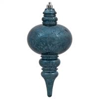 7" Cobalt Shiny Mercury Finial 3/Box