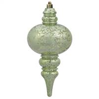 7" Celadon Shiny Mercury Finial 3/Box