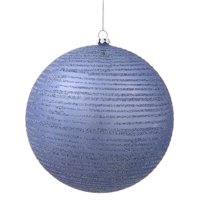 4" Periwinkle Matte-Glitter Ball 4/Box