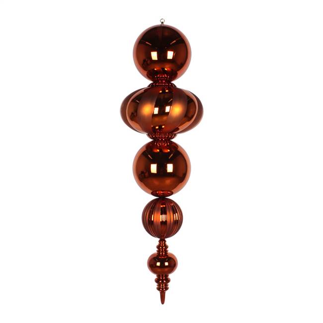 54" Copper Shiny Matte Finial