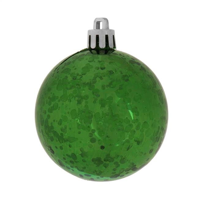 4"  Emerald Shiny Mercury Ball 6/bag