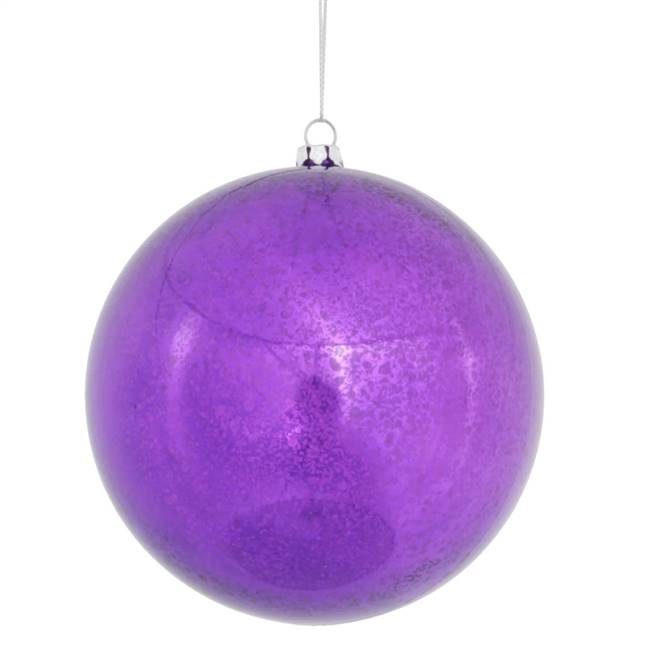 4.75" Purple  Shiny Mercury Ball 4/bag