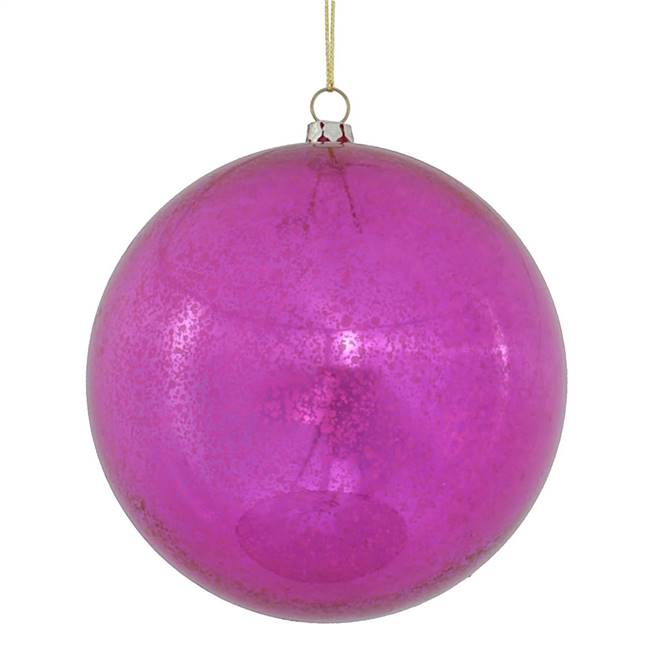 4.75" Cerise Shiny Mercury Ball 4/bag