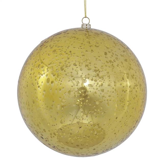 6" Gold Shiny Mercury Ball 4/bag