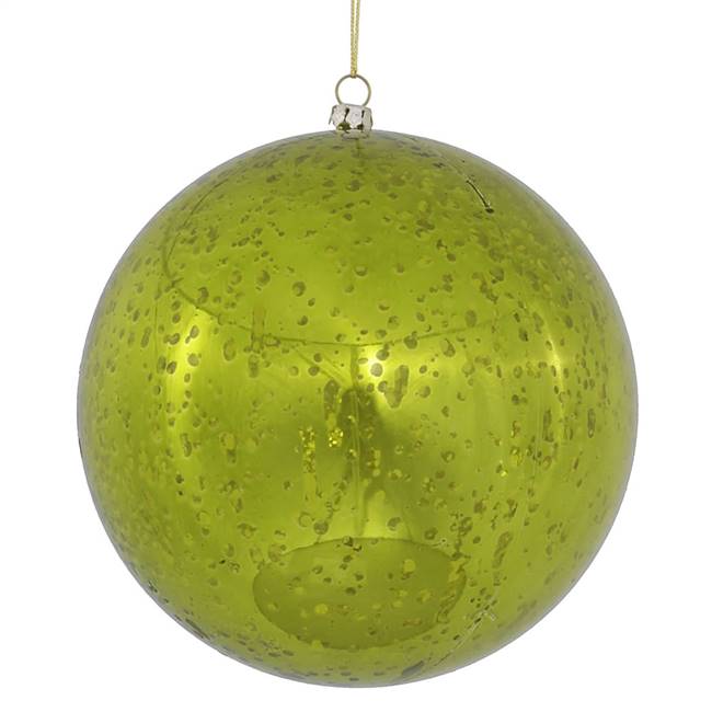 6" Lime Shiny Mercury Ball 4/bag