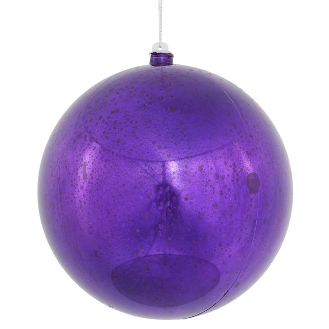 10" Purple  Shiny Mercury Ball