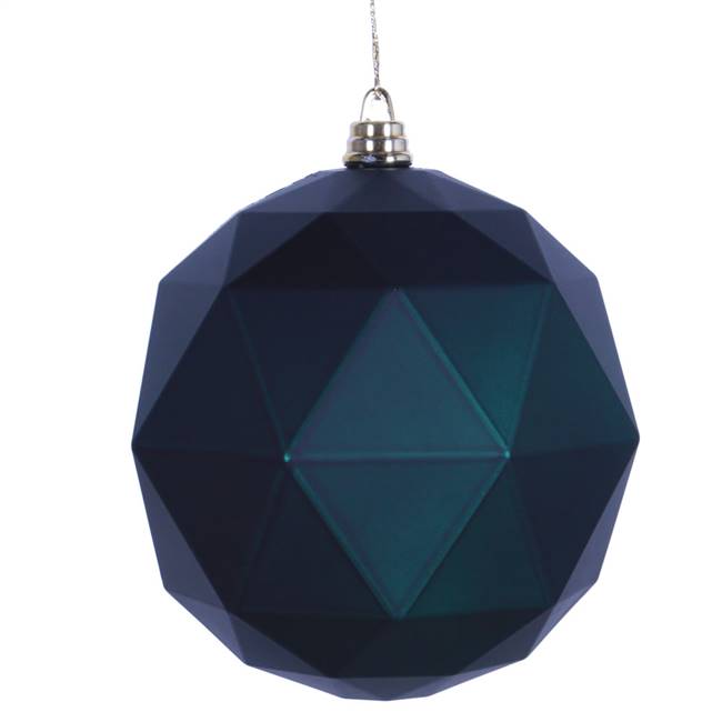 4.75" Midnight Grn Matte Geo Ball 4/bag