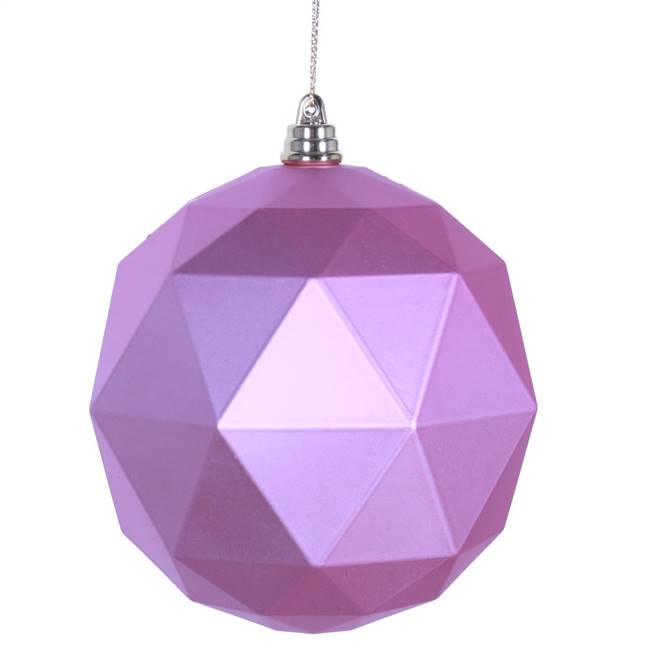 4.75" Pink Matte Geometric Ball 4/bag