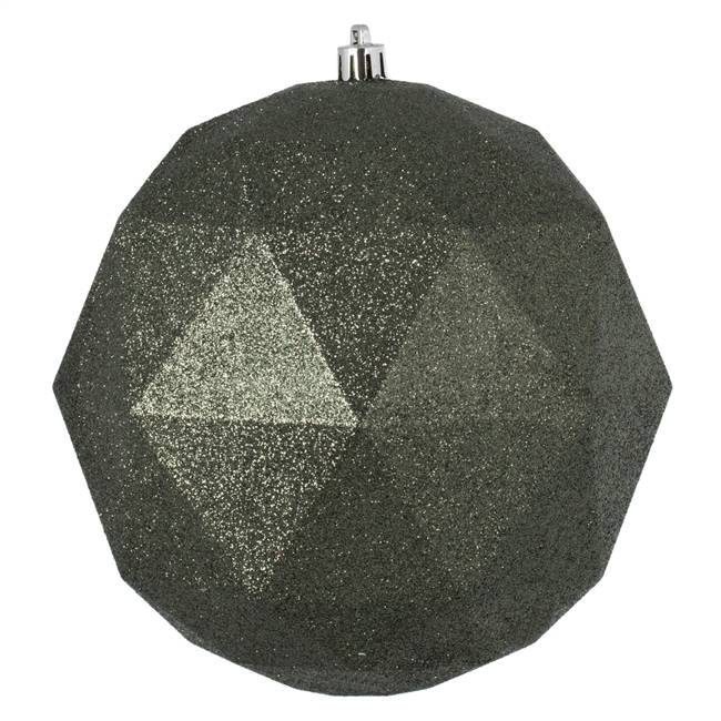 6" Wrought Iron Glitter Geometric Ball 4