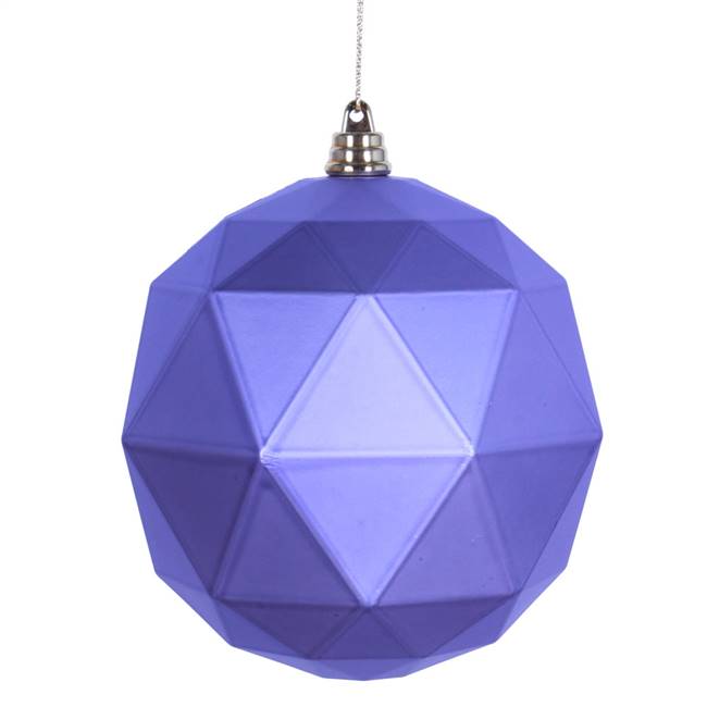 6" Lavender Matte Geometric Ball 4/bag