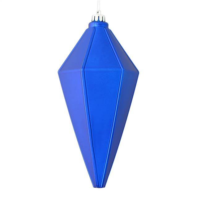 7" Blue Matte Lantern Ornament 4/Bag