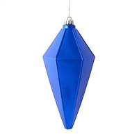 7" Blue Shiny Lantern Ornament 4/Bag
