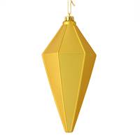 7" Gold Matte Lantern Ornament 4/Bag