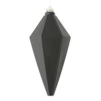 7" Black Matte Lantern Ornament 4/Bag