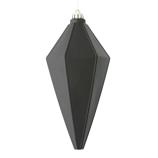 7" Black Matte Lantern Ornament 4/Bag