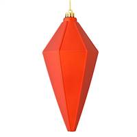 7" Brn Orange Matte Lantern Ornamnt 4/Ba