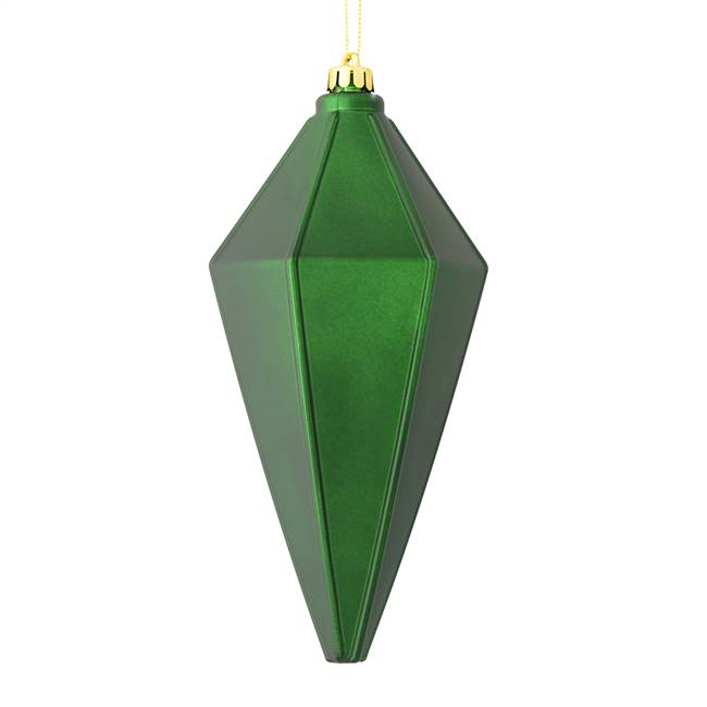 7" Emerald Matte Lantern Ornament 4/Bag