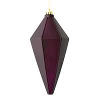 7" Plum Matte Lantern Ornament 4/Bag