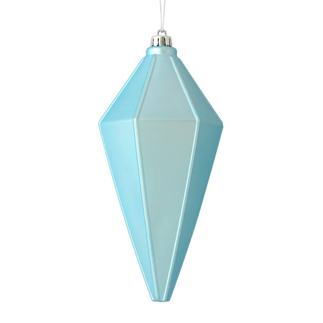 7" Baby Blue Matte Lantern Ornament 4/Ba