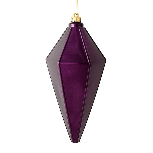 7" Lilac Shiny Lantern Ornament 4/Bag