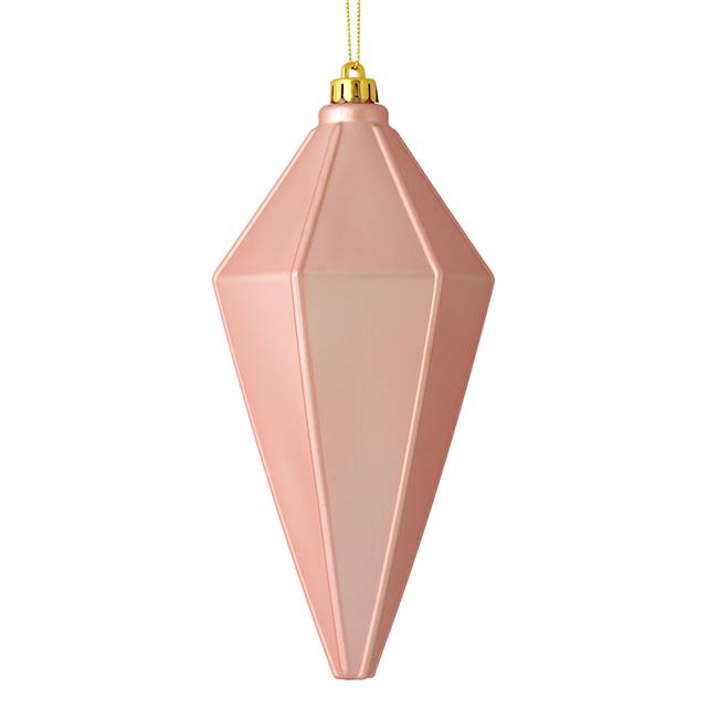 7" Rose Gold Matte Lantern Ornament 4/Ba