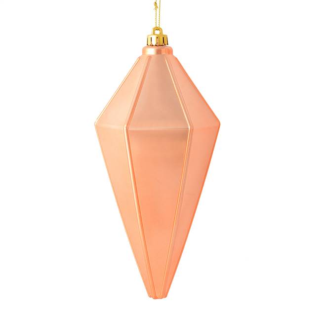 7" Rose Gold Shiny Lantern Ornament 4/Ba
