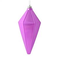 7" Orchid Shiny Lantern Ornament 4/Bag