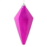 7" Fuchsia Shiny Lantern Ornament 4/Bag