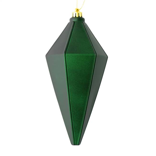 7" Midnt Green Matte Lantern Ornmnt 4/Ba