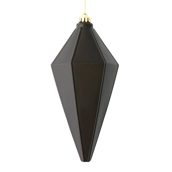 7" Chocolate Matte Lantern Ornament 4/Ba