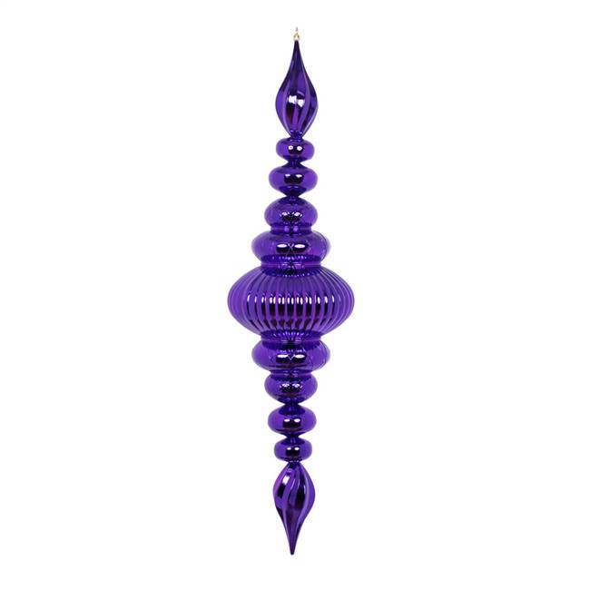 41" Plum Shiny Finial Ornament